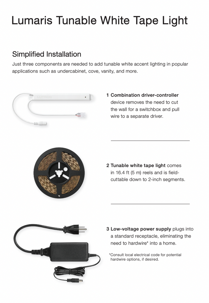 Lumaris Tunable White Tape Light